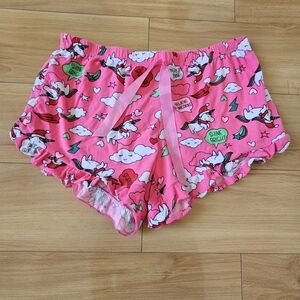 Fashion Nova Pink Floral Print Shorts
